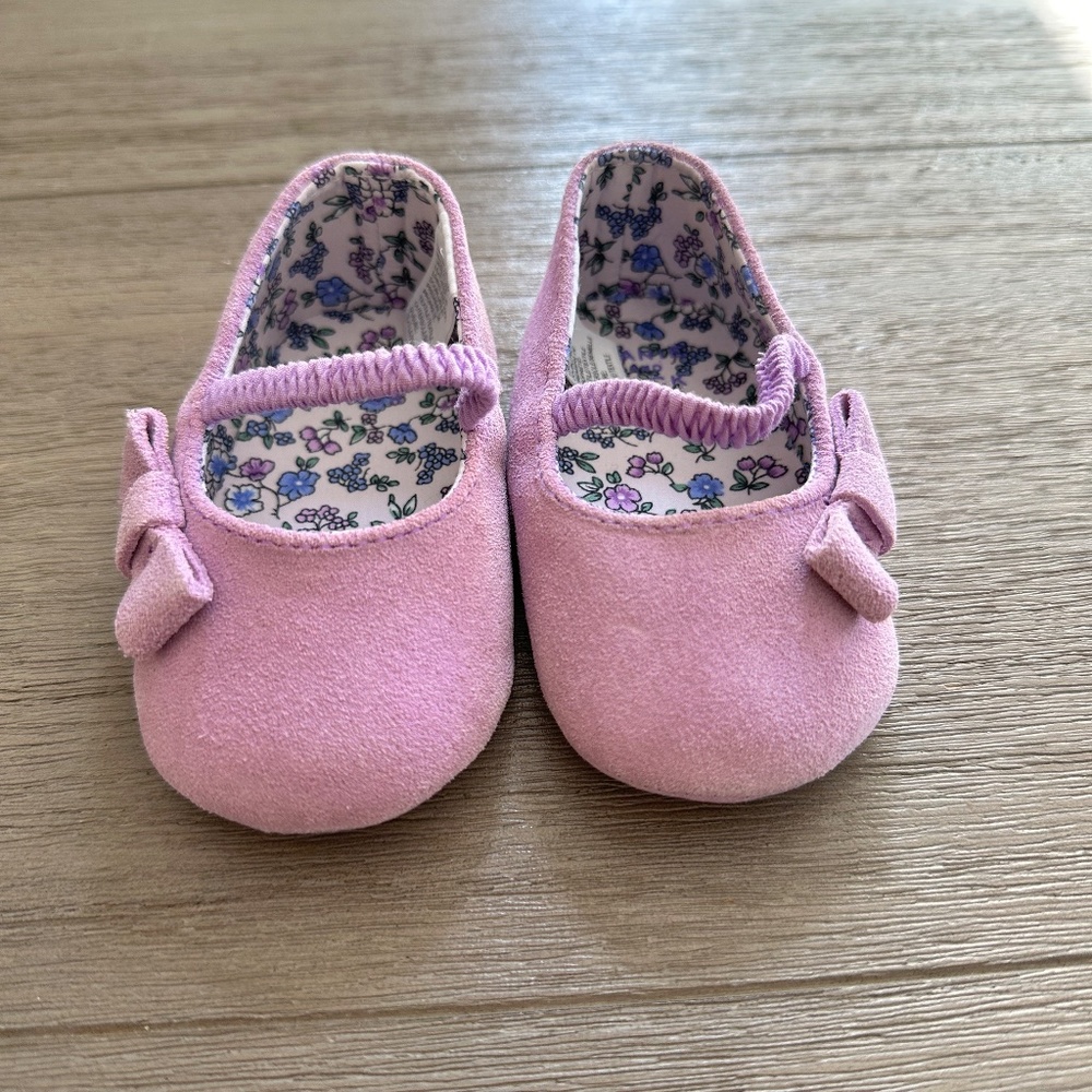 Janie & Jack Baby Girl Lavender Ballet Flats